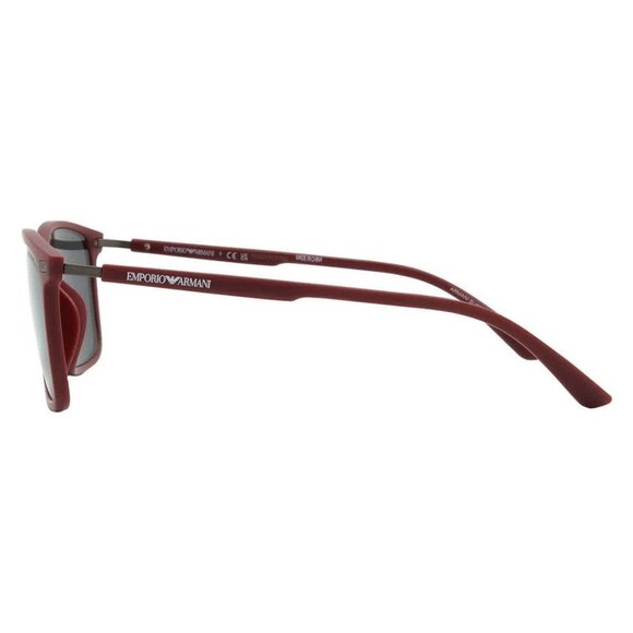 New Emporio Armani Dark Grey Rectangular Men's Sunglasses EA4223U 526187 56  Men - Picture 3 of 5